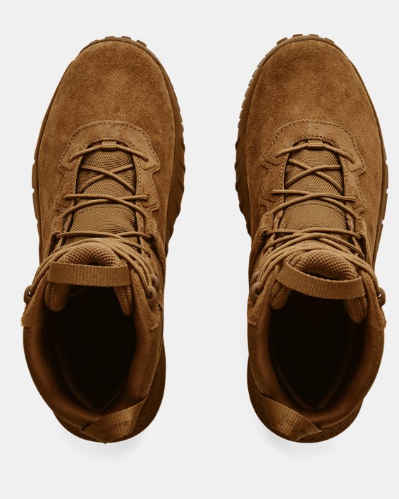 Men's UA Micro G® Valsetz Leather Tactical Boots, Brown, pdpMainDesktop image number 2